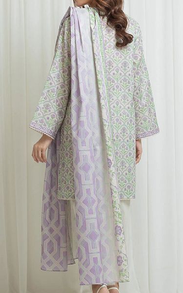 Edenrobe Ivory/Mint Lawn Suit | Pakistani Lawn Dress in USA- Image 2