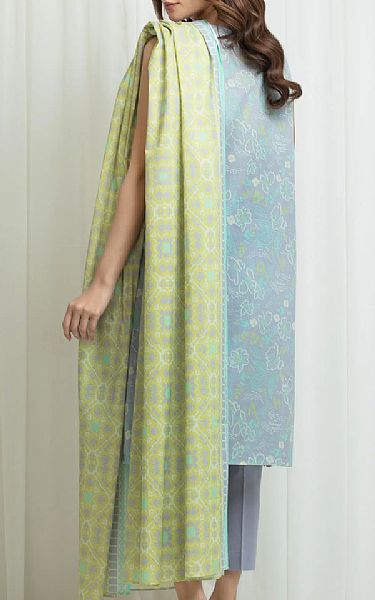 Edenrobe Turquoise/Green Lawn Suit | Pakistani Lawn Dress in USA- Image 2