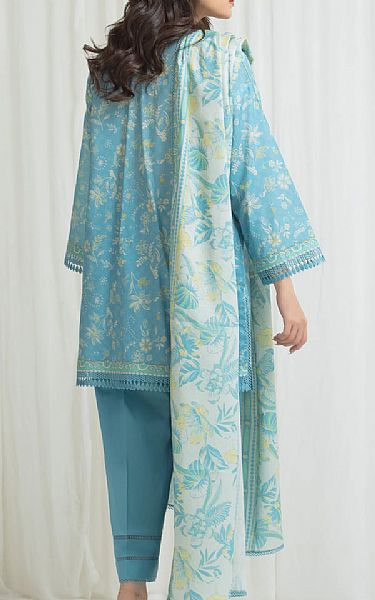 Edenrobe Turquoise Lawn Suit | Pakistani Lawn Dress in USA- Image 2