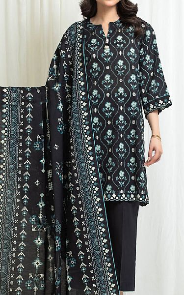 Edenrobe Black Lawn Suit | Pakistani Lawn Dress in USA- Image 1