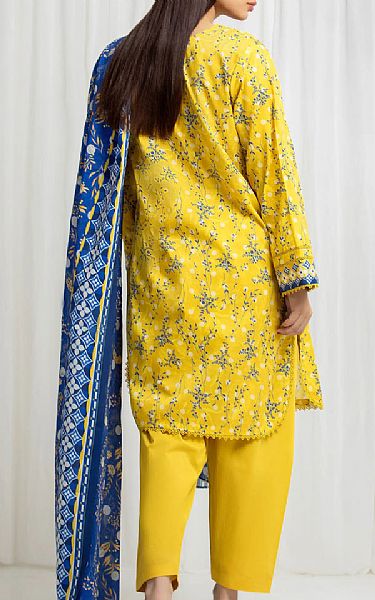 Edenrobe Yellow Lawn Suit | Pakistani Lawn Dress in USA- Image 2