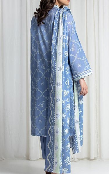 Edenrobe Cadet Blue Lawn Suit | Pakistani Lawn Dress in USA- Image 2