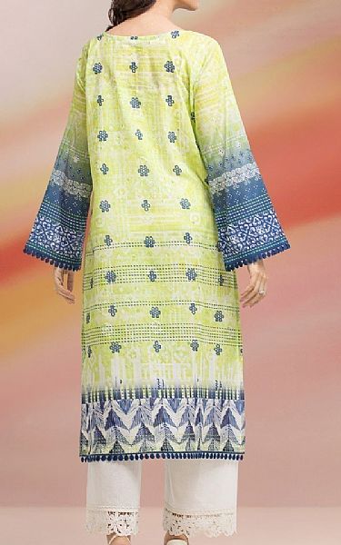 Edenrobe Parrot Green Lawn Kurti | Pakistani Lawn Suits- Image 2