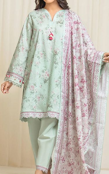 Edenrobe Mint Green Lawn Suit | Pakistani Lawn Dress in USA- Image 1