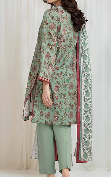 Edenrobe Light Green Lawn Suit | Pakistani Lawn Dress in USA- Image 2