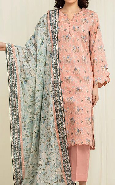 Edenrobe Pink Lawn Suit | Pakistani Lawn Dress in USA- Image 1