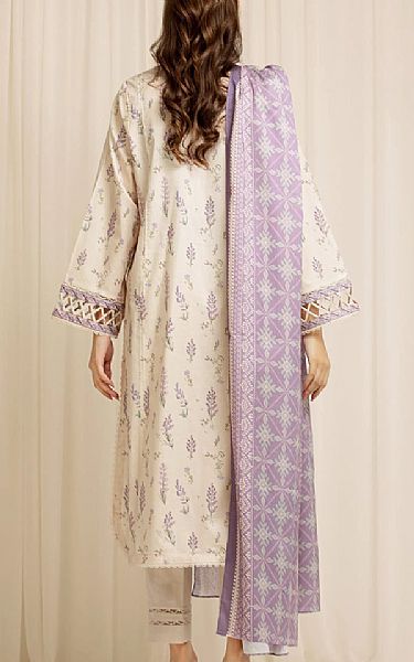 Edenrobe Ivory/Lilac Lawn Suit | Pakistani Lawn Dress in USA- Image 2