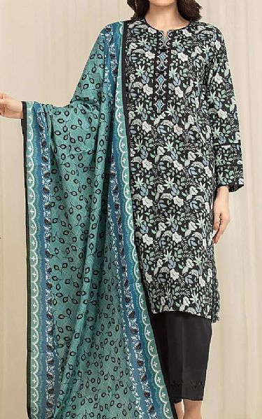 Edenrobe Black Lawn Suit | Pakistani Lawn Dress in USA- Image 1