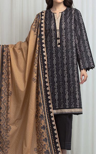 Edenrobe Black Lawn Suit | Pakistani Lawn Dress in USA- Image 1