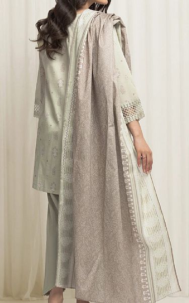 Edenrobe Thistle Green Lawn Suit | Pakistani Lawn Dress in USA- Image 2