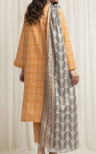 Edenrobe Orange Lawn Suit | Pakistani Lawn Dress in USA- Image 2