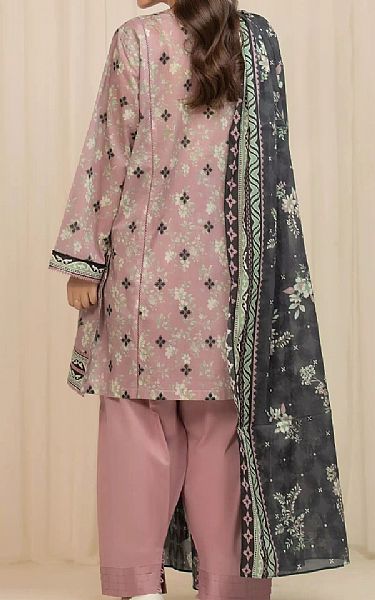 Edenrobe Oriental Pink/Black Lawn Suit | Pakistani Lawn Dress in USA- Image 2