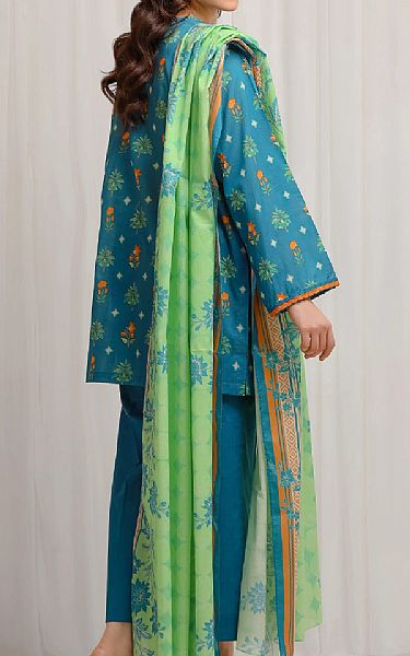 Edenrobe Teal Lawn Suit | Pakistani Lawn Dress in USA- Image 2