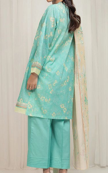Edenrobe Turquoise Lawn Suit | Pakistani Lawn Dress in USA- Image 2