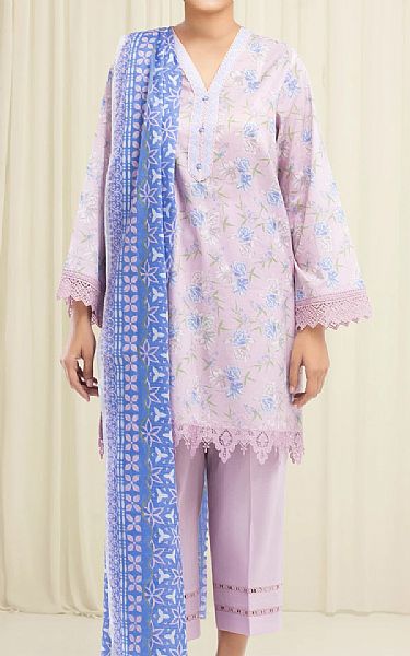 Edenrobe Pale Pink Lawn Suit | Pakistani Lawn Dress in USA- Image 1