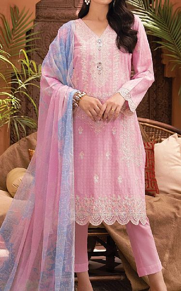 Edenrobe Light Pink Jacquard Suit | Pakistani Dresses in USA- Image 1