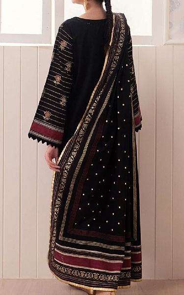 Edenrobe Black Cambric Suit | Pakistani Winter Dresses in USA- Image 2