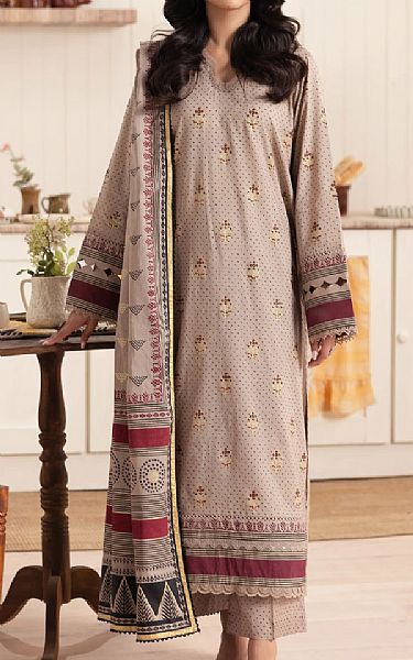 Edenrobe Tan Cambric Suit | Pakistani Winter Dresses in USA- Image 1