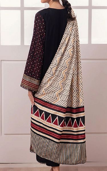 Edenrobe Maroon/Black Cambric Suit | Pakistani Winter Dresses in USA- Image 2