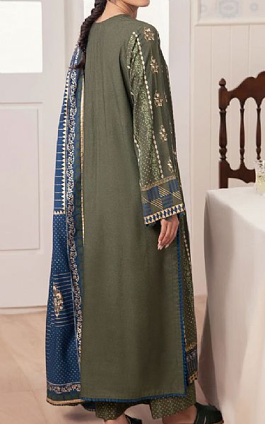 Edenrobe Green Cambric Suit | Pakistani Winter Dresses in USA- Image 2
