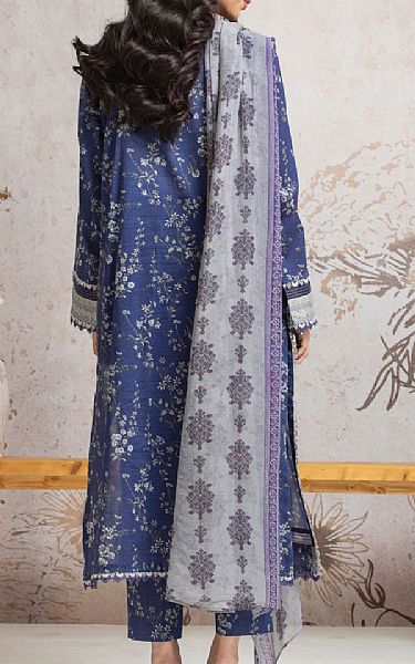 Edenrobe Navy Blue Cambric Suit | Pakistani Winter Dresses in USA- Image 2