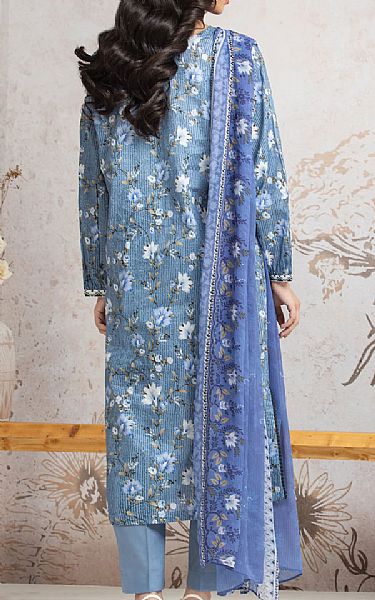Edenrobe Baby Blue Cambric Suit | Pakistani Winter Dresses in USA- Image 2