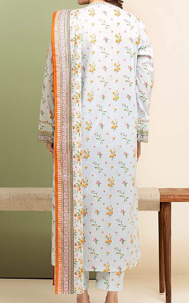 Edenrobe Pale Blue Lawn Suit | Pakistani Lawn Dress in USA- Image 2