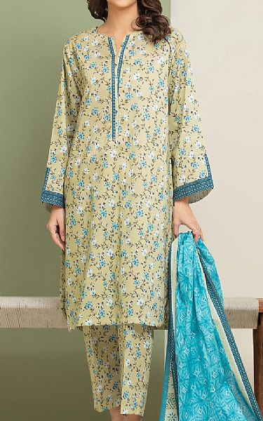 Edenrobe Beryl Green Lawn Suit | Pakistani Lawn Dress in USA- Image 1
