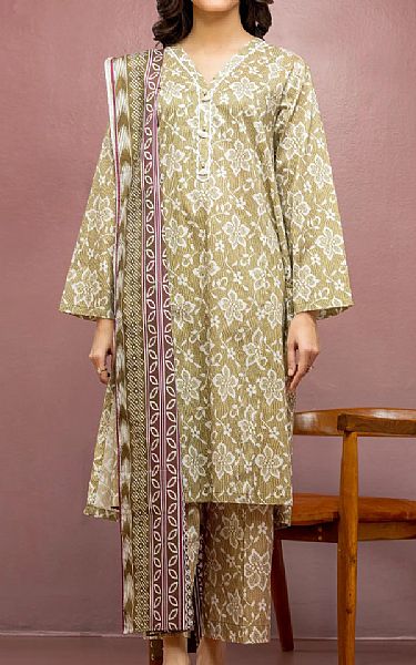 Edenrobe Thistle Green Lawn Suit | Pakistani Lawn Dress in USA- Image 1