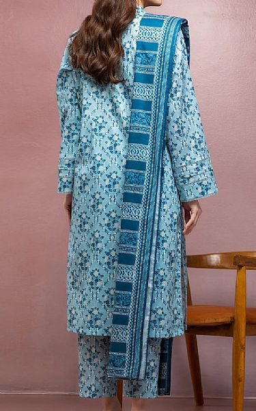 Edenrobe Sky Blue Lawn Suit | Pakistani Lawn Dress in USA- Image 2