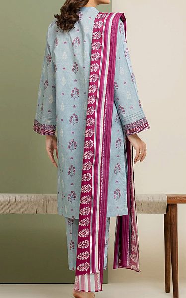 Edenrobe Light Blue Lawn Suit | Pakistani Lawn Dress in USA- Image 2