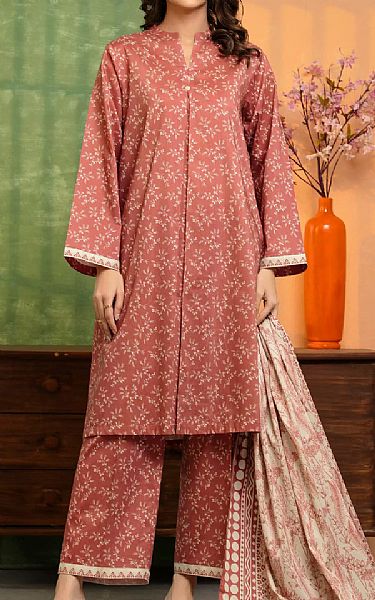 Edenrobe Dusty Rose Lawn Suit | Pakistani Lawn Dress in USA- Image 1