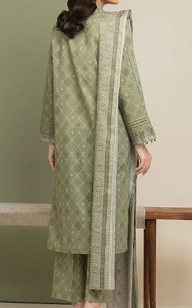 Edenrobe Pistachio Green Lawn Suit | Pakistani Lawn Dress in USA- Image 2