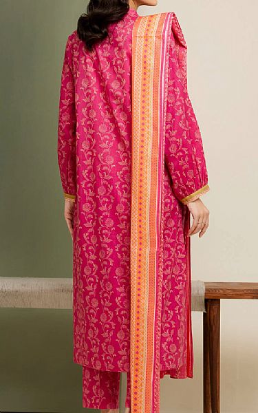 Edenrobe Hot Pink Lawn Suit | Pakistani Lawn Dress in USA- Image 2