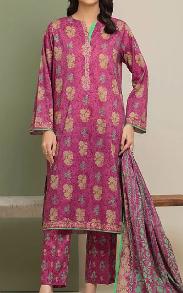 Edenrobe Magenta Lawn Suit | Pakistani Lawn Dress in USA- Image 1