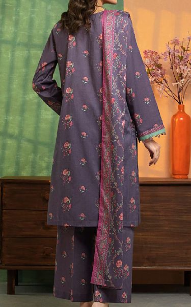Edenrobe Dusty Purple Lawn Suit | Pakistani Lawn Dress in USA- Image 2