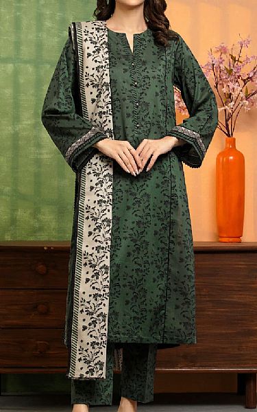 Edenrobe Mineral Green Lawn Suit | Pakistani Lawn Dress in USA- Image 1