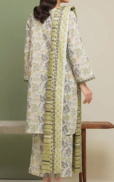 Edenrobe Off White Lawn Suit | Pakistani Lawn Dress in USA- Image 2