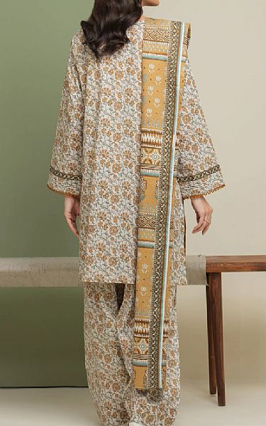 Edenrobe Off White Lawn Suit | Pakistani Lawn Dress in USA- Image 2