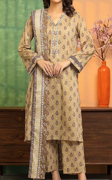 Edenrobe Fawn Lawn Suit | Pakistani Lawn Dress in USA- Image 1