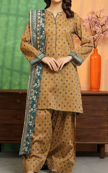 Edenrobe Fawn Lawn Suit | Pakistani Lawn Dress in USA- Image 1