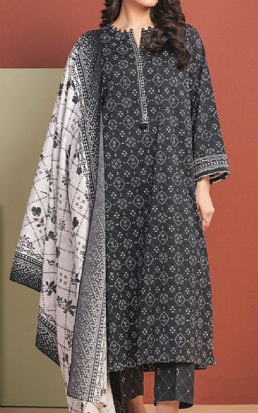Edenrobe Black Lawn Suit | Pakistani Lawn Dress in USA- Image 1