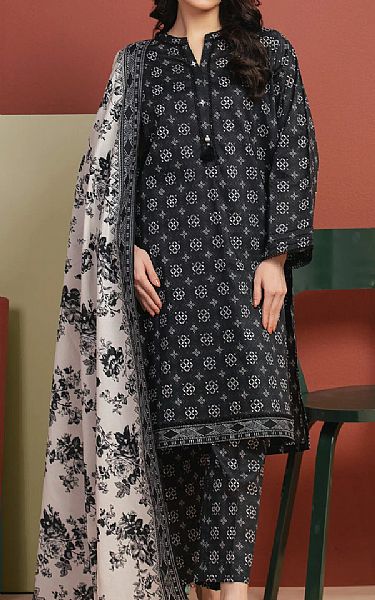 Edenrobe Black Lawn Suit | Pakistani Lawn Dress in USA- Image 1