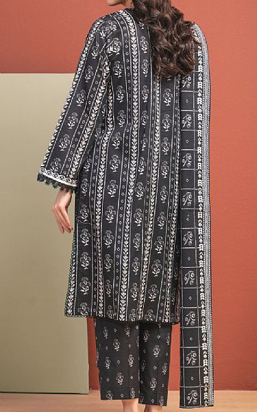 Edenrobe Black/Off White Lawn Suit | Pakistani Lawn Dress in USA- Image 2