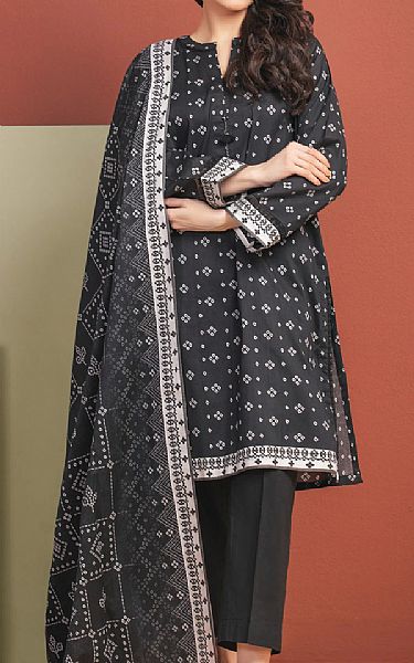 Edenrobe Black Lawn Suit | Pakistani Lawn Dress in USA- Image 1