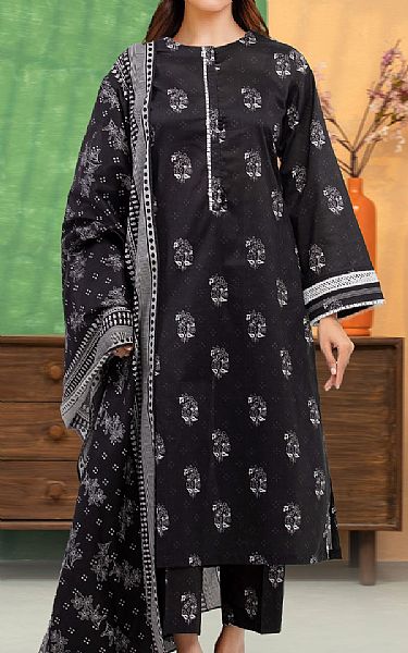 Edenrobe Black Lawn Suit | Pakistani Lawn Dress in USA- Image 1
