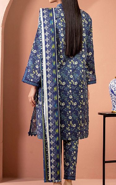 Edenrobe Navy Blue Lawn Suit | Pakistani Lawn Dress in USA- Image 2