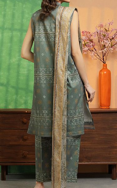 Edenrobe Spanish Green Lawn Suit | Pakistani Lawn Dress in USA- Image 2