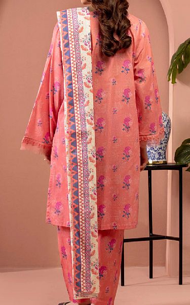 Edenrobe Peachy Pink Lawn Suit | Pakistani Lawn Dress in USA- Image 2