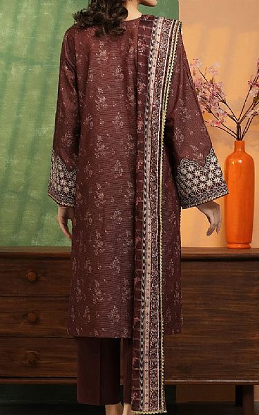 Edenrobe Brown Lawn Suit | Pakistani Lawn Dress in USA- Image 2